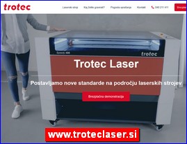 Trotec Laser Slovenia, laser engraving machines, lasers for engraving, marking and cutting, laser machine service