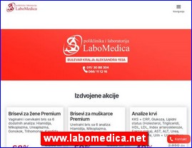 Clinics, doctors, hospitals, spas, Serbia, www.labomedica.net