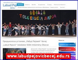Kindergartens, nurseries, www.labudpejovicbecej.edu.rs