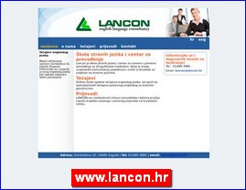 Foreign language schools, www.lancon.hr