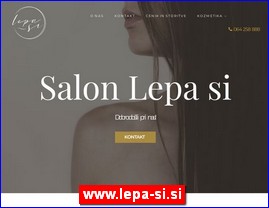 Frizeri, saloni lepote, kozmetiki saloni, www.lepa-si.si