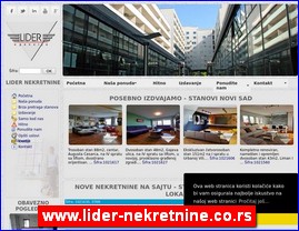 Real estate, Serbia, www.lider-nekretnine.co.rs