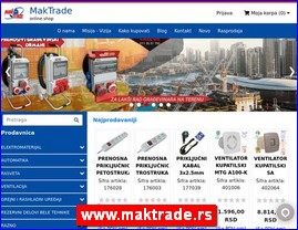 Bela tehnika, Srbija, www.maktrade.rs