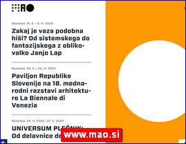 Architecture, design, www.mao.si