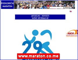 Sportski klubovi, atletika, atletski klubovi, gimnastika, gimnastički klubovi, aerobik, pilates, Yoga, www.maraton.co.me