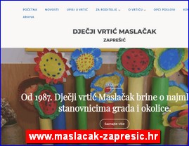 Kindergartens, nurseries, www.maslacak-zapresic.hr