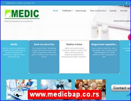 Clinics, doctors, hospitals, spas, laboratories, www.medicbap.co.rs