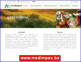 Medicinski aparati, ureaji, pomagala, medicinski materijal, oprema, www.medimpex.ba