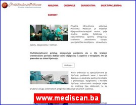 Clinics, doctors, hospitals, spas, laboratories, www.mediscan.ba