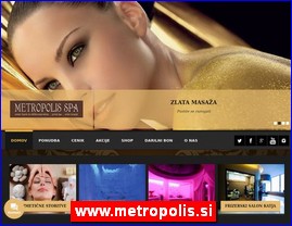 Frizeri, saloni lepote, kozmetiki saloni, www.metropolis.si