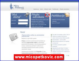 Advokati, advokatske kancelarije, www.micopetkovic.com