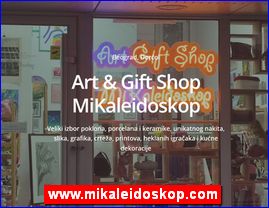 Art Gallery, Gift Shop, art paintings, graphics, drawings, watercolors, prints, porcelain, ceramics, home decoration, toys, unique jewelry, clothes, accessories, bags, toiletries, art notebooks, gifts, MiKaleidoskop, Dorol, Belgrade, www.mikaleidoskop.com