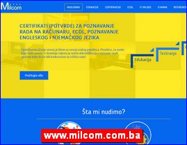 Foreign language schools, www.milcom.com.ba