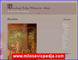 Galerije slika, slikari, ateljei, slikarstvo, www.milosevicpedja.com