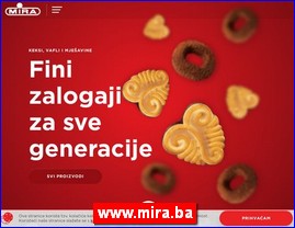 Konditorski proizvodi, keks, čokolade, bombone, torte, sladoledi, poslastičarnice, www.mira.ba