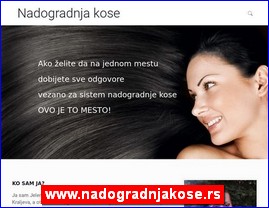 Frizeri, saloni lepote, kozmetiki saloni, www.nadogradnjakose.rs