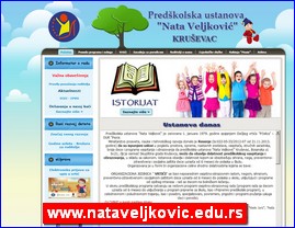 Kindergartens, nurseries, www.nataveljkovic.edu.rs