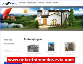 Real estate, Serbia, www.nekretninemilosevic.com