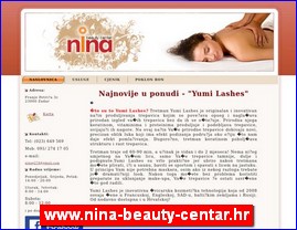 Frizeri, saloni lepote, kozmetiki saloni, www.nina-beauty-centar.hr