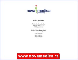 Clinics, doctors, hospitals, spas, laboratories, www.novamedica.rs