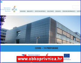 Clinics, doctors, hospitals, spas, laboratories, www.obkoprivnica.hr