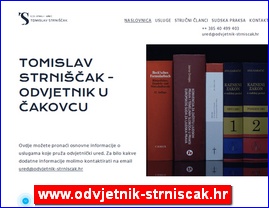 Lawyers, law offices, www.odvjetnik-strniscak.hr