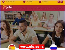Foreign language schools, www.ole.co.rs