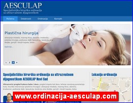 Clinics, doctors, hospitals, spas, laboratories, www.ordinacija-aesculap.com