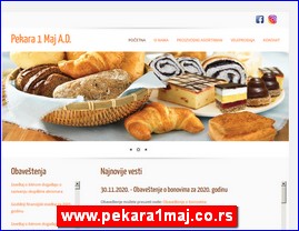 Bakeries, bread, pastries, www.pekara1maj.co.rs