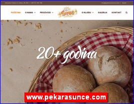 Bakeries, bread, pastries, www.pekarasunce.com