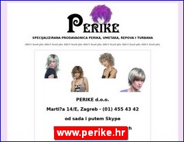 Frizeri, saloni lepote, kozmetiki saloni, www.perike.hr