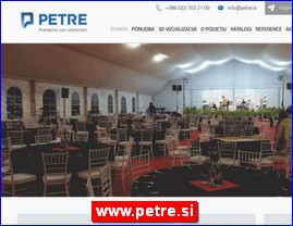 Catering, organization of celebrations, organization of weddings, www.petre.si