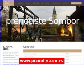 Restorani, www.piccolina.co.rs