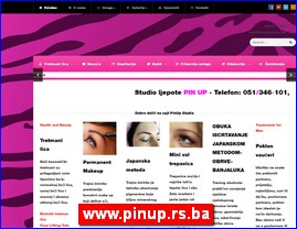 Frizeri, saloni lepote, kozmetiki saloni, www.pinup.rs.ba