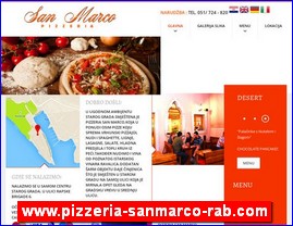 Pizza, pizzerias, pancake houses, www.pizzeria-sanmarco-rab.com