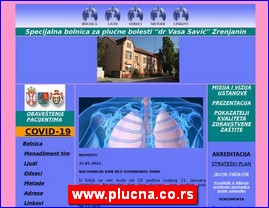 Clinics, doctors, hospitals, spas, laboratories, www.plucna.co.rs