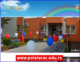 Kindergartens, nurseries, www.poletarac.edu.rs