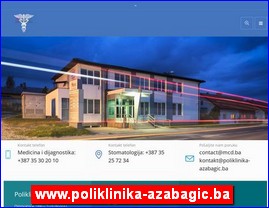 Clinics, doctors, hospitals, spas, laboratories, www.poliklinika-azabagic.ba