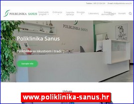 Clinics, doctors, hospitals, spas, laboratories, www.poliklinika-sanus.hr