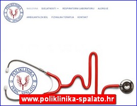 Clinics, doctors, hospitals, spas, laboratories, www.poliklinika-spalato.hr