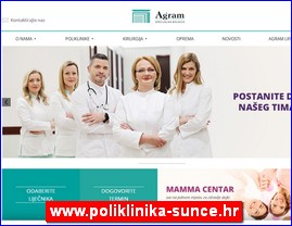 Clinics, doctors, hospitals, spas, laboratories, www.poliklinika-sunce.hr