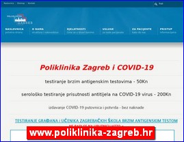 Clinics, doctors, hospitals, spas, laboratories, www.poliklinika-zagreb.hr