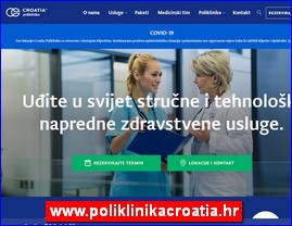 Clinics, doctors, hospitals, spas, laboratories, www.poliklinikacroatia.hr