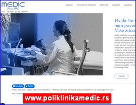 Clinics, doctors, hospitals, spas, laboratories, www.poliklinikamedic.rs