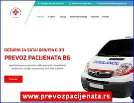 Clinics, doctors, hospitals, spas, laboratories, www.prevozpacijenata.rs