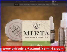 Cosmetics, cosmetic products, www.prirodna-kozmetika-mirta.com