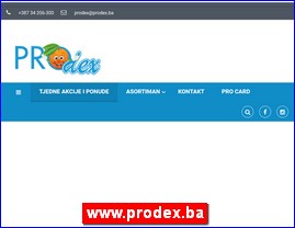 Supermarketi, trgovina, www.prodex.ba