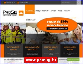 Work clothes, work clothes, shoes, PPC equipment, www.prosig.hr