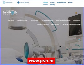 Clinics, doctors, hospitals, spas, laboratories, www.psn.hr
