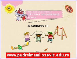 Kindergartens, nurseries, www.pudrsimamilosevic.edu.rs